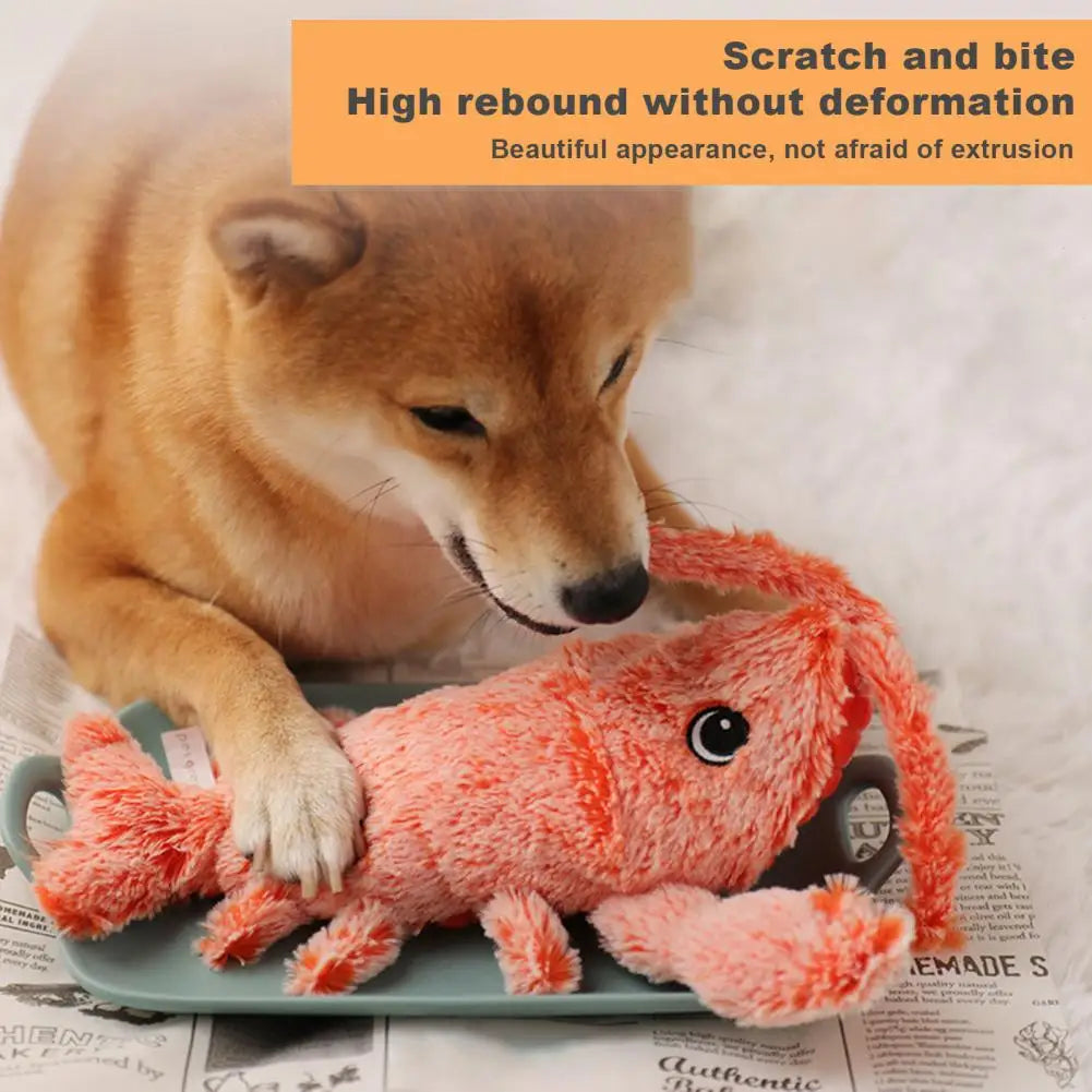 Three Vibration Modes Pet Toy Pet Toy with Vibration Modes Electric Lobster Toy for Dogs Cats Usb Rechargeable Vibration Modes