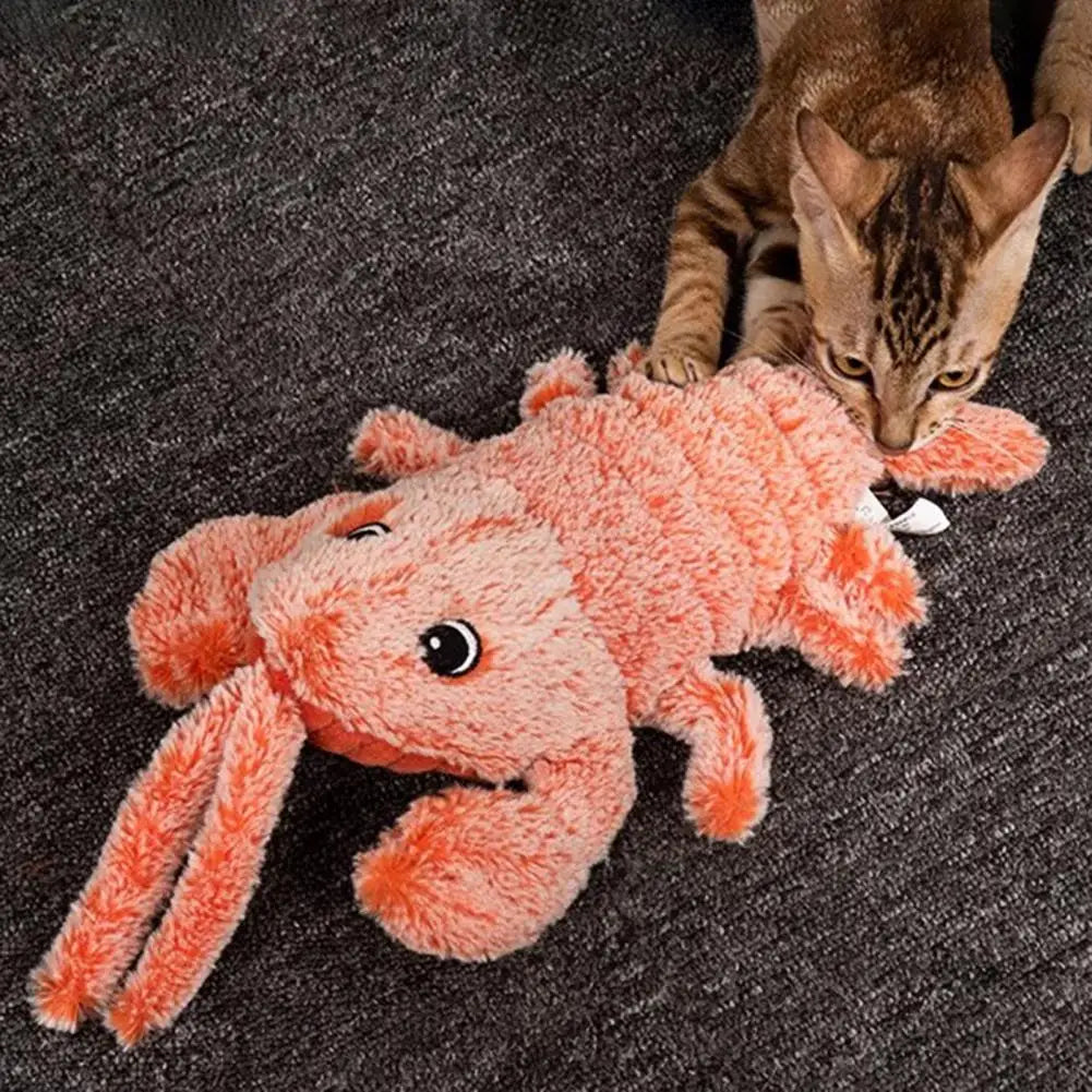 Three Vibration Modes Pet Toy Pet Toy with Vibration Modes Electric Lobster Toy for Dogs Cats Usb Rechargeable Vibration Modes