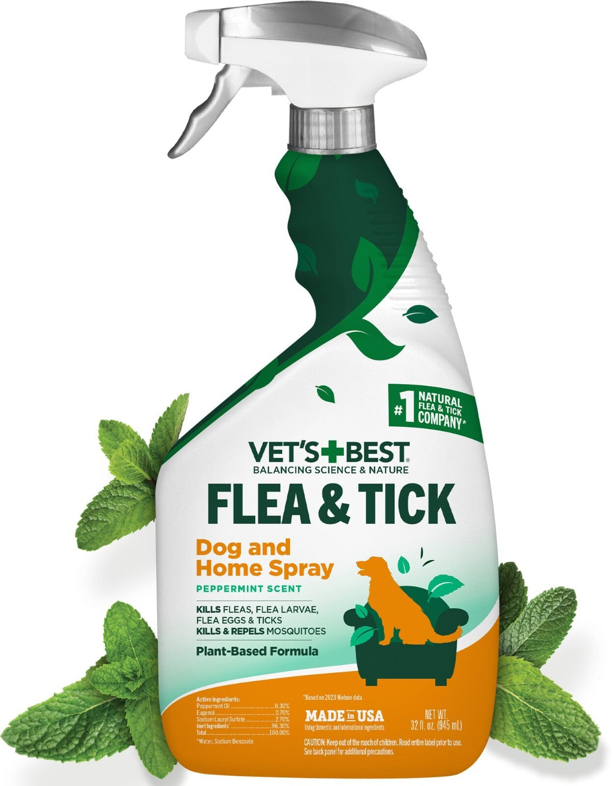 Vet'S Best Flea and Tick Home Spray Flea Treatment for Dogs/Cats 32Oz. Order Now