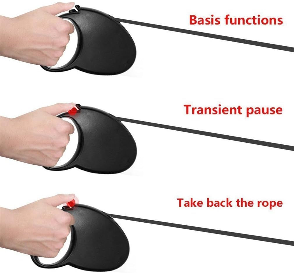 Auto Retractable Dog Leash Explore Training Lead - 10 Ft/16.16Ft Pet Dog Walking Running Rope