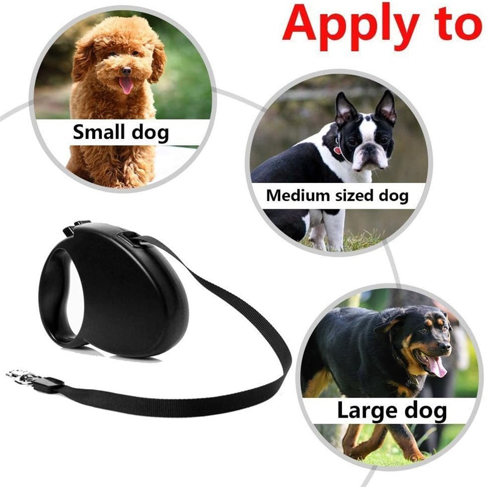 Auto Retractable Dog Leash Explore Training Lead - 10 Ft/16.16Ft Pet Dog Walking Running Rope